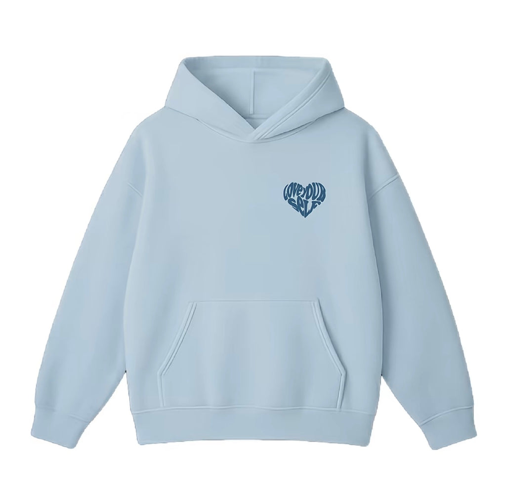 LOVE YOUR SELF HOODIE-(Blue)