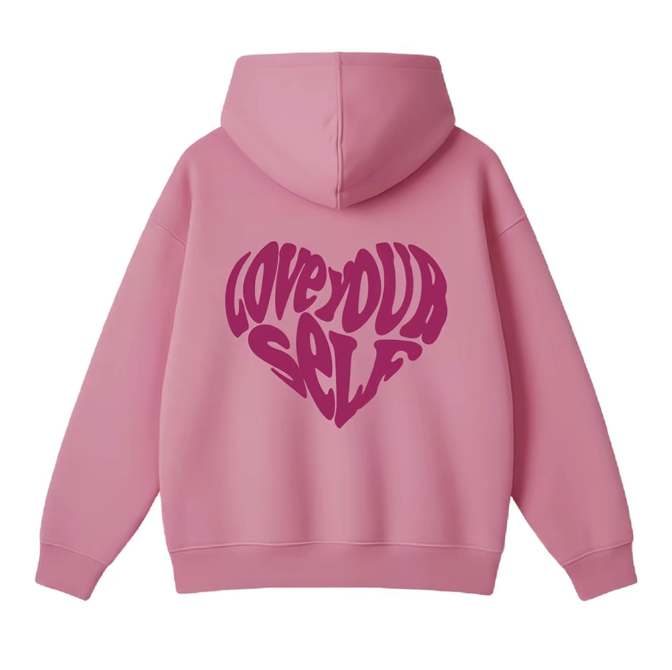 LOVE YOUR SELF HOODIE-(Pink)