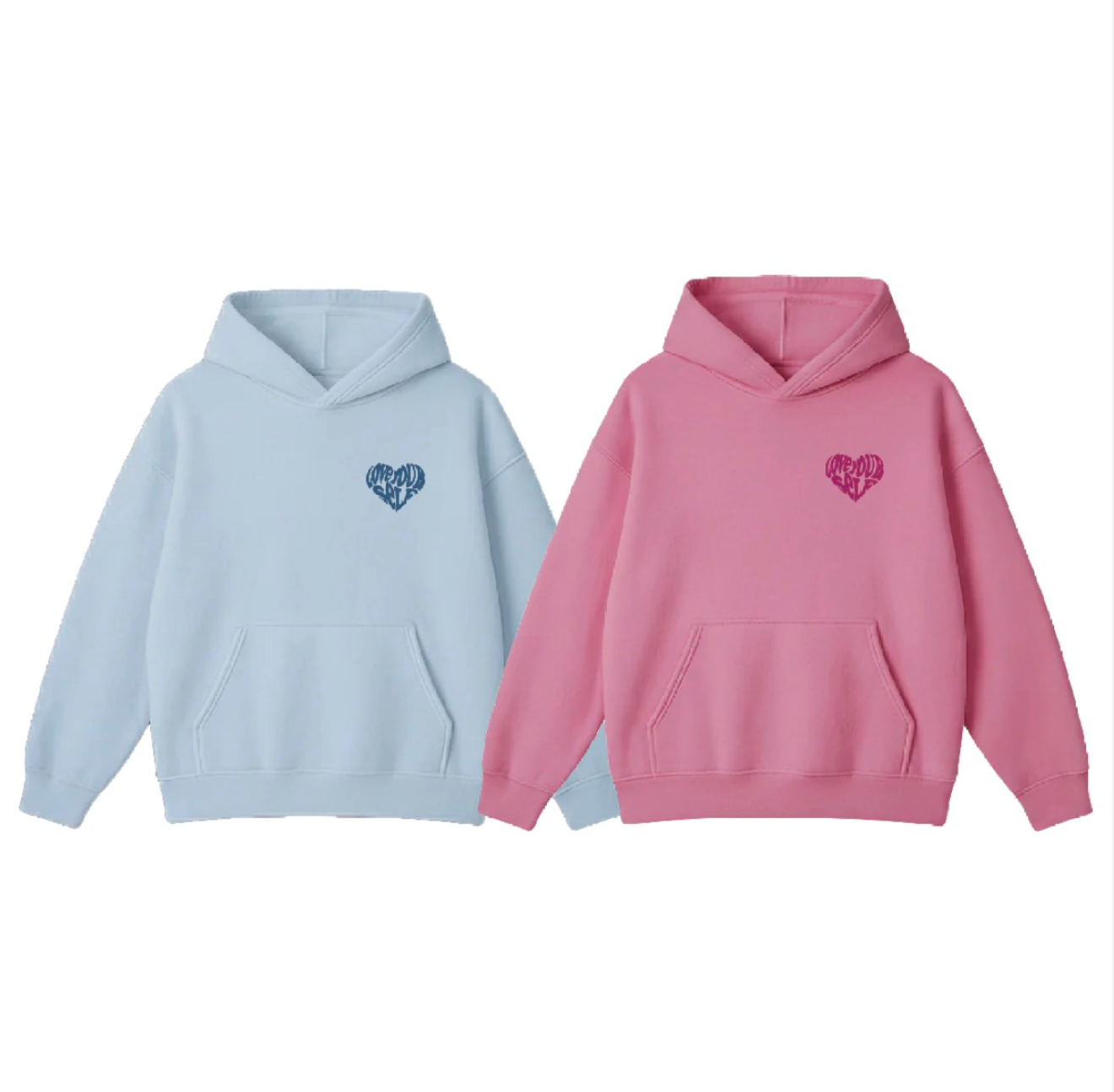 LOVE YOUR SELF COUPLES HOODIES